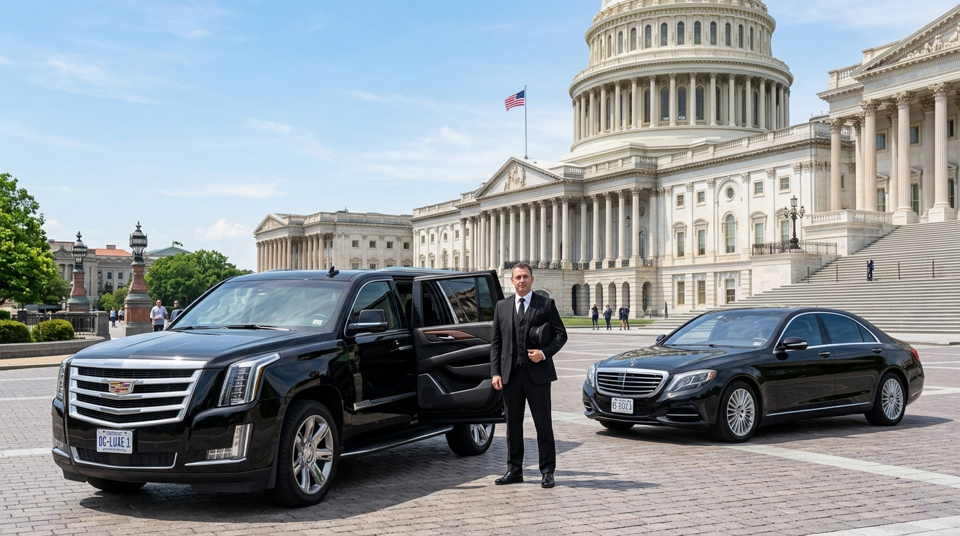 Book black car service in Washington DC with professional chauffeur