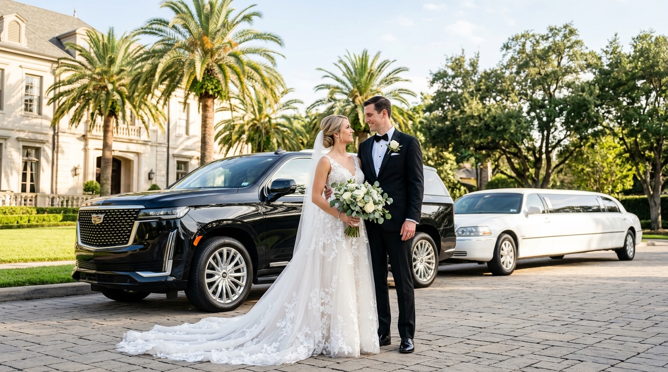 Get a quote for wedding transportation in Houston