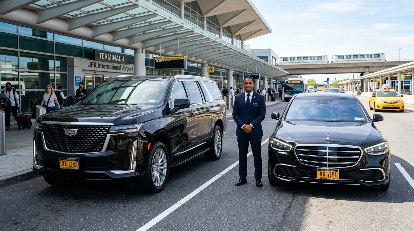 Reserve airport transportation from JFK to Manhattan with private chauffeur
