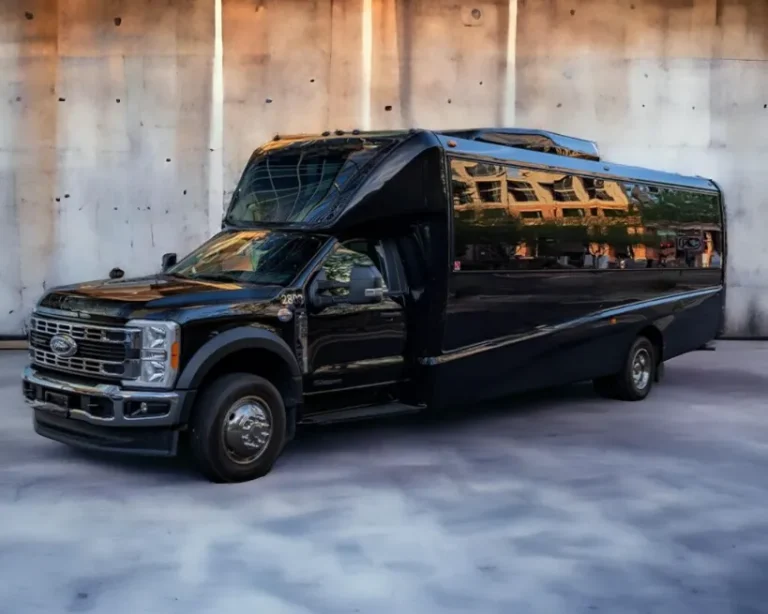 Royal Elite Limo black Ford party bus