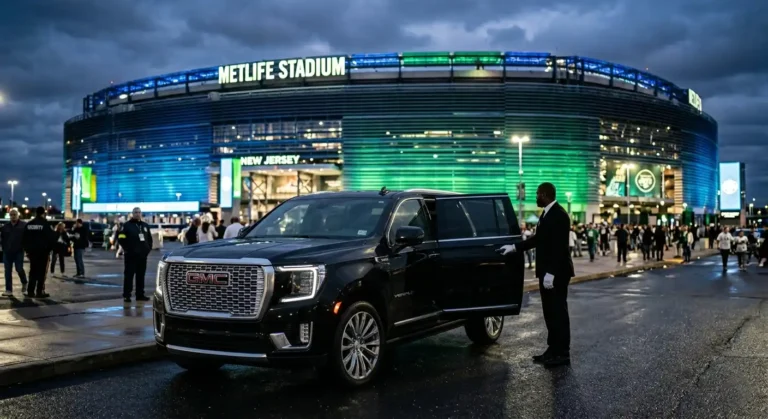 black car service to MetLife Stadium NJ luxury SUV